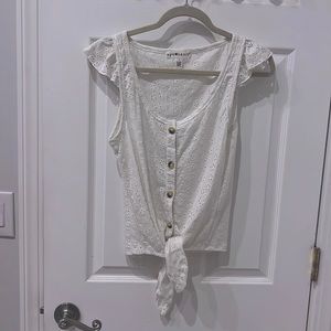 Cute, White, Women's Blouse